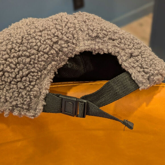 Rag & Bone Addison Baseball Cap Smoke Sherpa Adjustable One Size Unisex - Picture 4 of 7